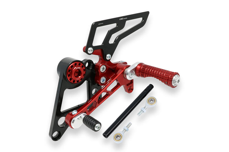 Adjustable rear sets Hypermotard 796 1100 Red