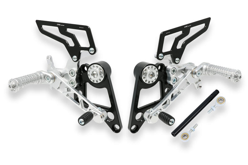 Adjustable rear sets Hypermotard 796 1100 Silver