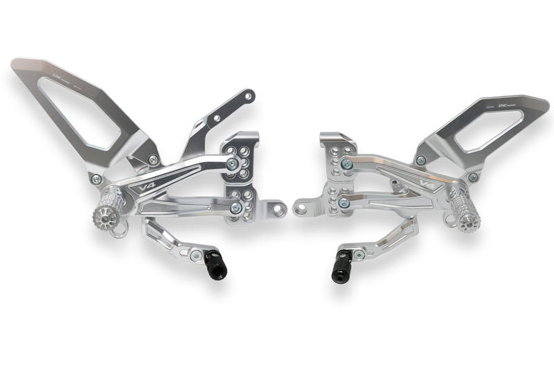 Pedane regolabili Ducati per serie Panigale V4 Silver