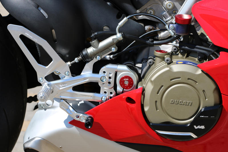 Pedane regolabili Ducati per serie Panigale V4 Silver