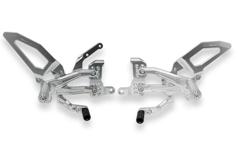 Pedane regolabili Ducati Panigale V4 - EASY Silver