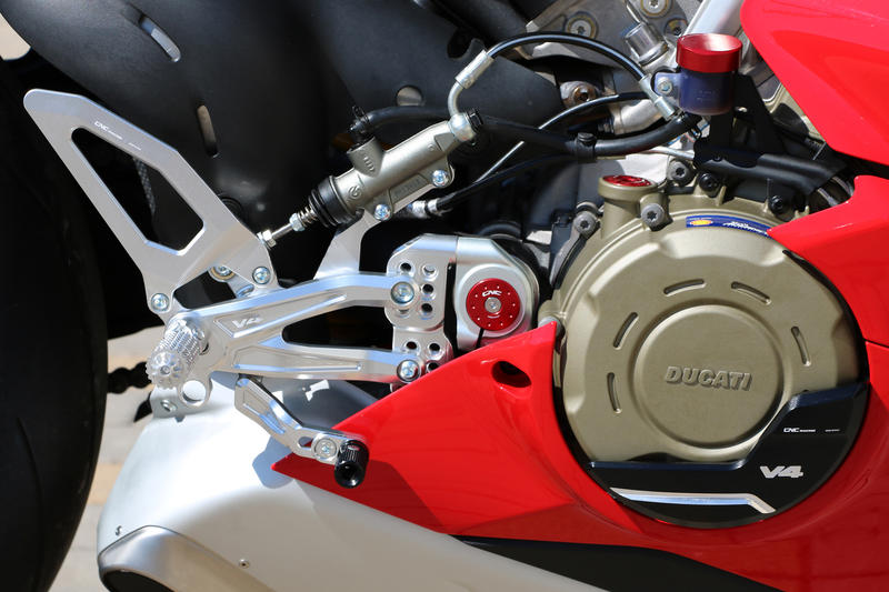 Pedane regolabili Ducati Panigale V4 - EASY Silver