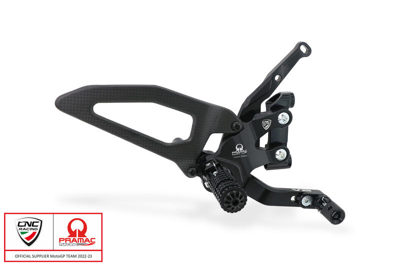 Adjustable rearsets Ducati Streetfighter V2 - Pramac racing Limited Edition Black