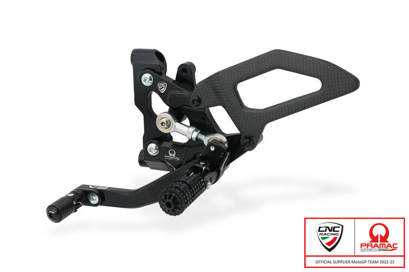 Adjustable rearsets Ducati Streetfighter V2 - Pramac racing Limited Edition Black