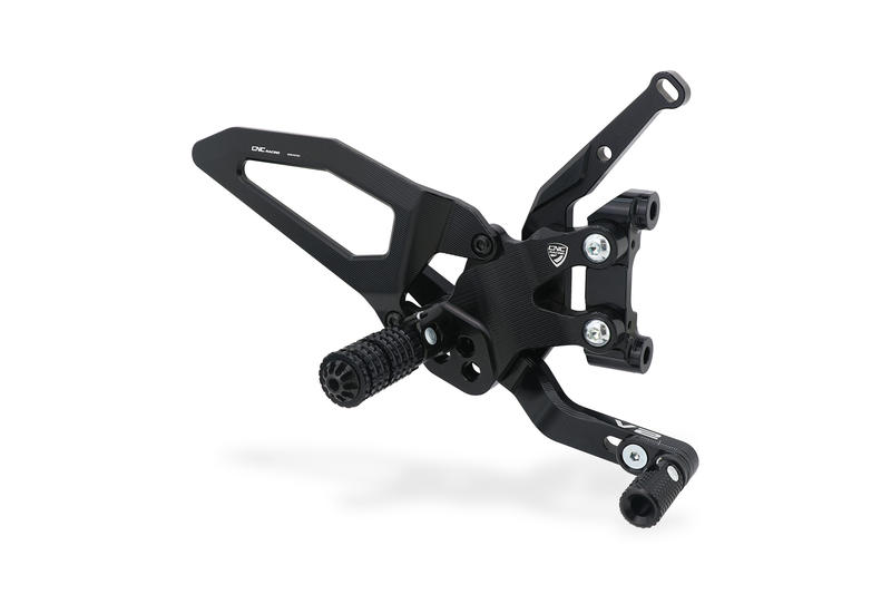Adjustable rearsets Ducati Streetfighter V2 Black