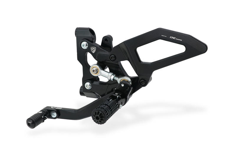 Adjustable rearsets Ducati Streetfighter V2 Black
