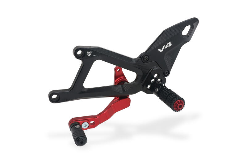 Pedane regolabili Ducati Panigale V4 Black/Red