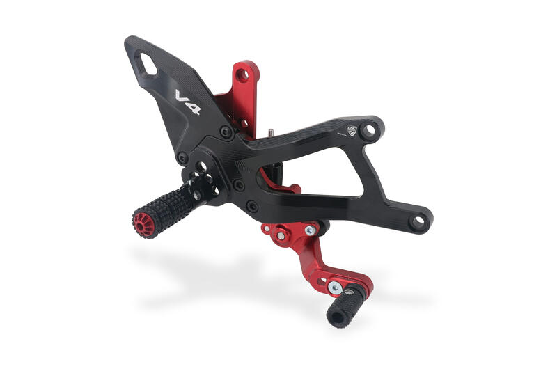 Pedane regolabili Ducati Panigale V4 Black/Red