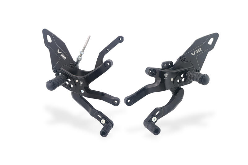 Adjustable Rearsets Ducati Panigale V2 MY2025 Black