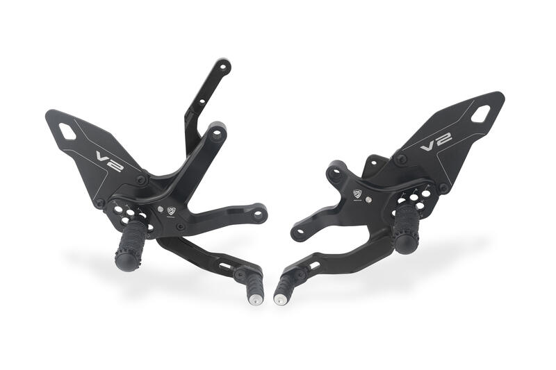 Adjustable Rearsets Ducati Streetfighter V2 MY2025 Black