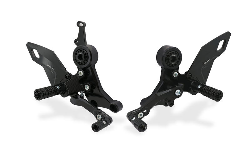 Adjustable rear sets rider Ducati Monster 937 Black