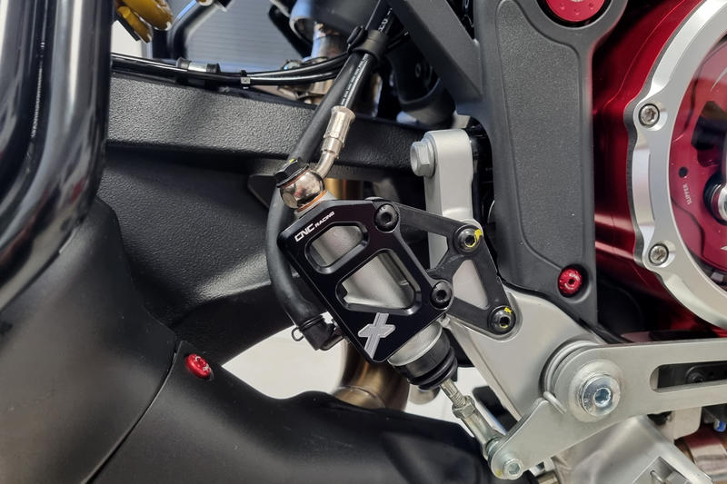 Rear brake master cylinder protector Ducati DesertX Black