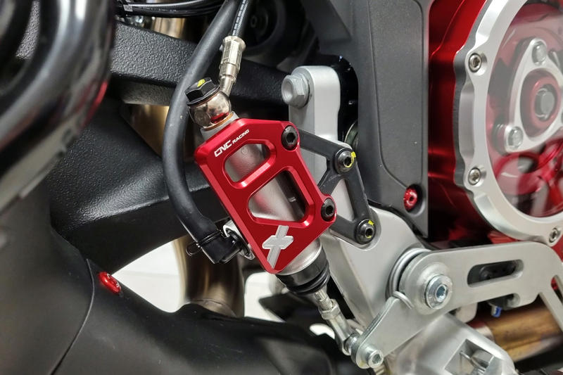 Rear brake master cylinder protector Ducati DesertX Red