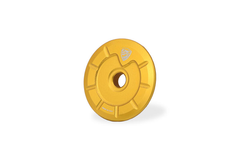 Triple clamps - top plate nut cap Ducati Gold
