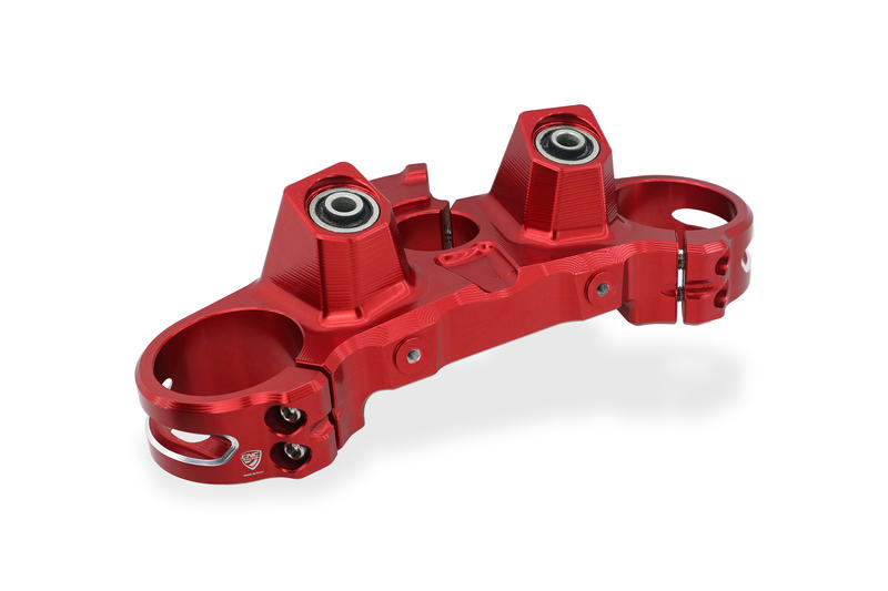 Triple clamps Ducati Diavel V4 - Top yoke Red