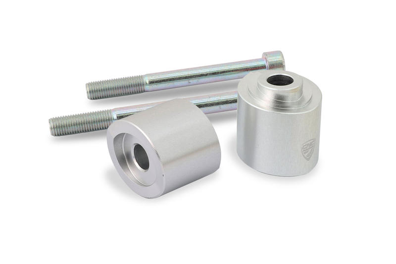 Handlebar clamp spacers H 30mm Ducati Multistrada V4 for OEM riser Silver