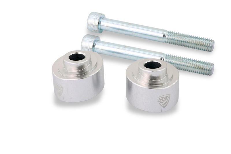 Handlebar clamp spacers H 20mm Ducati Multistrada V4 for OEM riser Silver