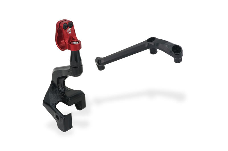 Supporto ammortizzatore di sterzo Ducati Multistrada V4 Pikes Peak e RS Red