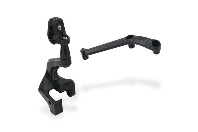 Steering damper kit Ducati Multistrada V4 Pikes Peak - RS with clamp RM251 Black