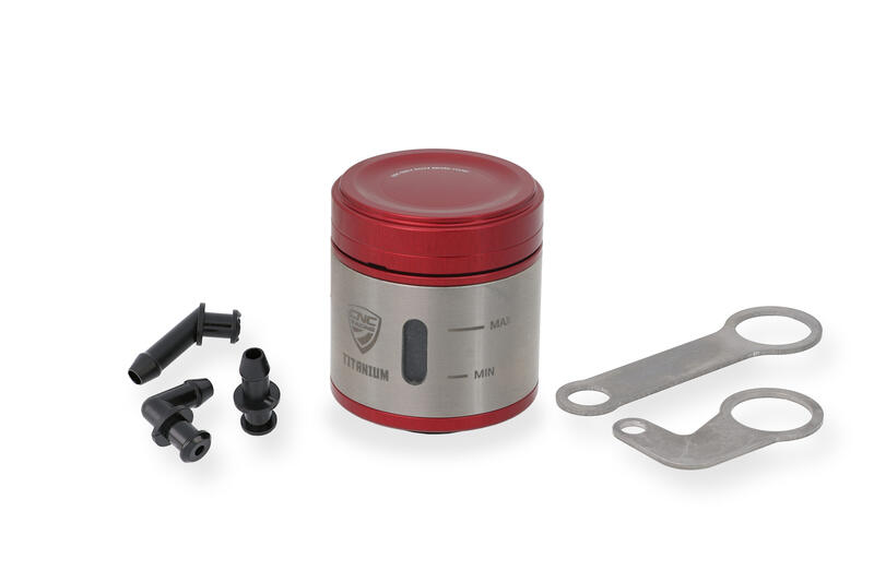 Fluid tank 12 ml for rear brake or clutch - Titanium Red