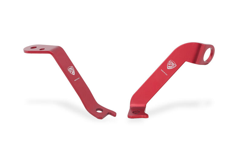 Bracket kit for clutch and brake fluid tank Ducati Panigale V4 Red