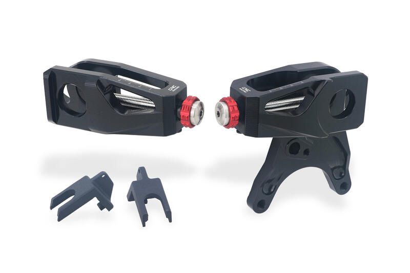 Chain Adjuster Ducati Panigale V4 and Streetfighter V4 MY2025 Black/Red