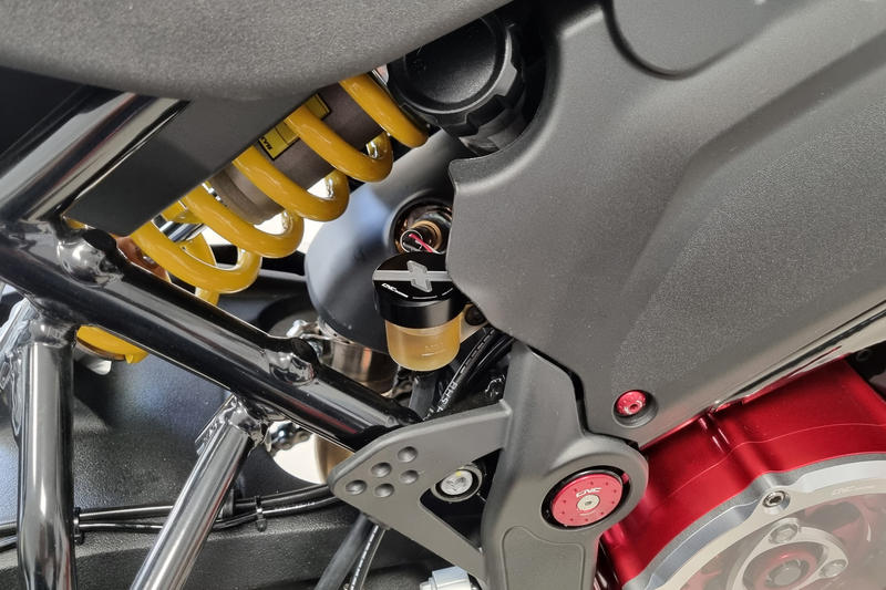 Rear brake fluid reservoir cap Ducati DesertX Black
