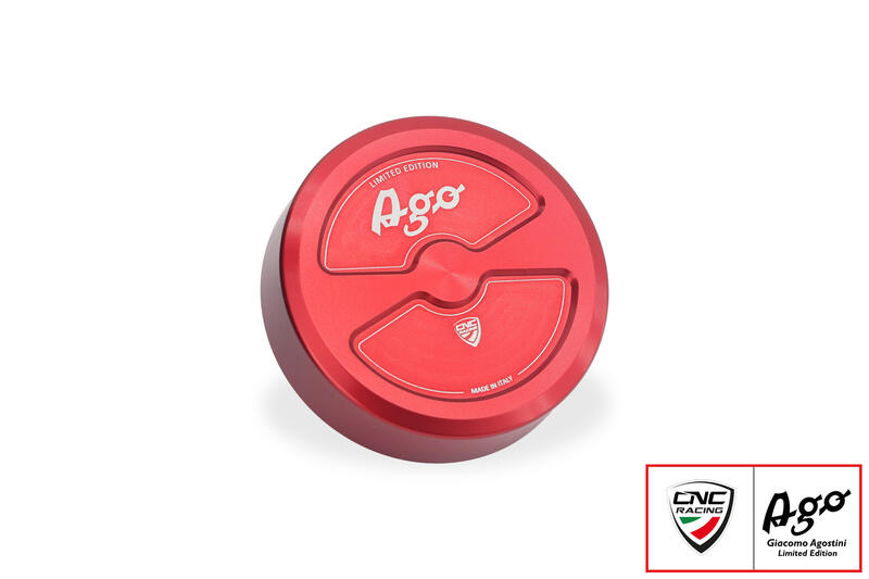 Brake or clutch fluid reservoir cap M52x4 - Giacomo Agostini Limited Edition Red