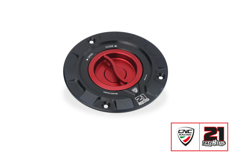 Fuel tank cap - Troy Bayliss Limited Edition Black/Red