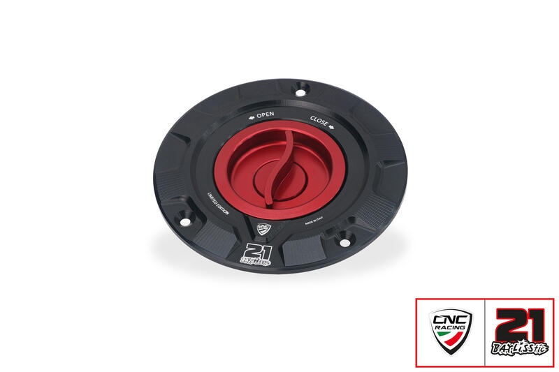 Fuel tank cap - Troy Bayliss Limited Edition Black/Red