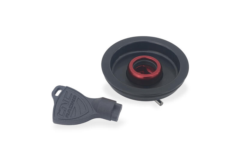 Fuel tank cap - Fast Key plug Black/Red