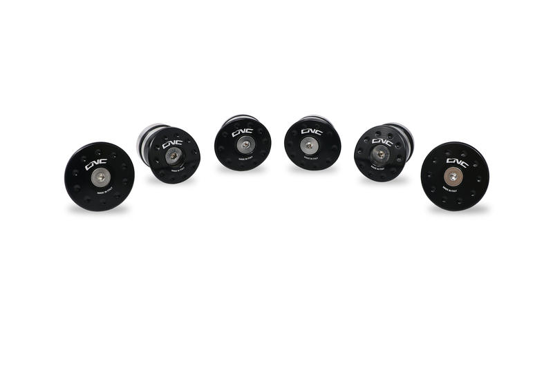 Frame caps sets MV Agusta Superveloce (6 pcs to be mounted with TC323) Black