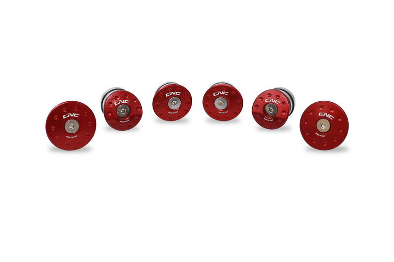 Frame caps sets MV Agusta Superveloce (6 pcs to be mounted with TC323) Red