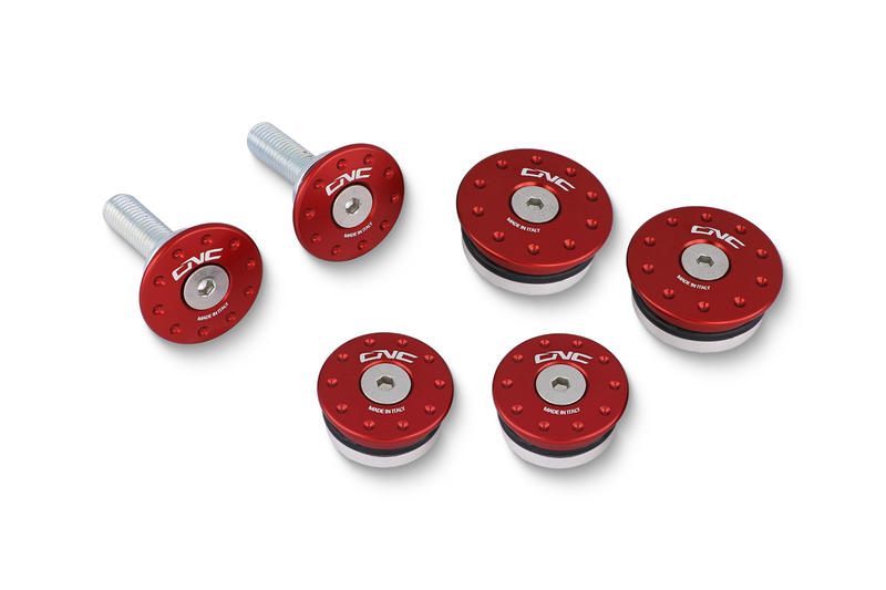 Frame caps kit Ducati Hypermotard 821/939 Red