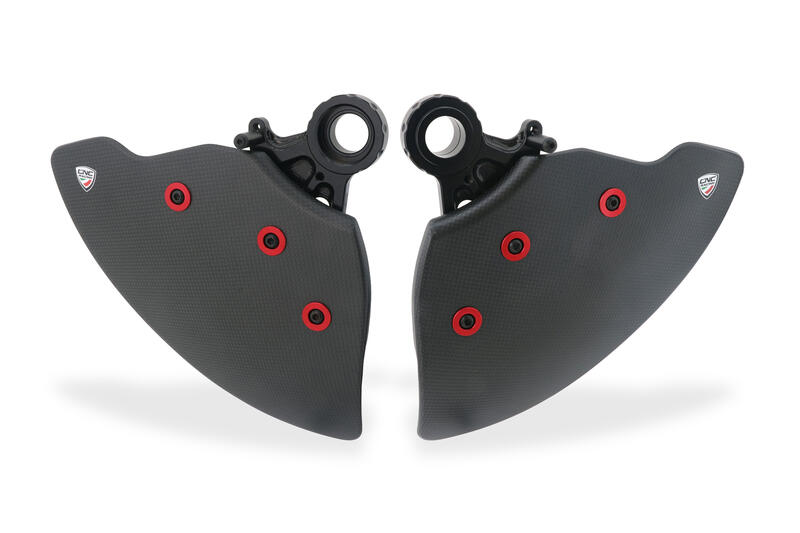 GP DUCTS EVO - Front brake cooling system - Carbon Matt Red