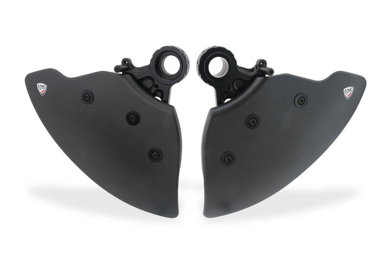 GP DUCTS EVO - Front brake cooling system - Carbon Glossy Black